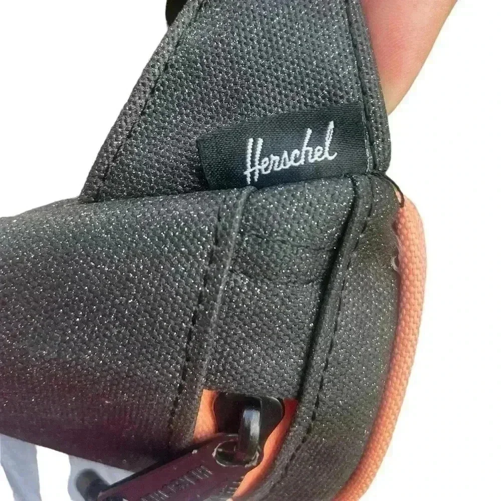 Herschel Supply Co Kids Hip Pack fanny pack black glittery and orange like new